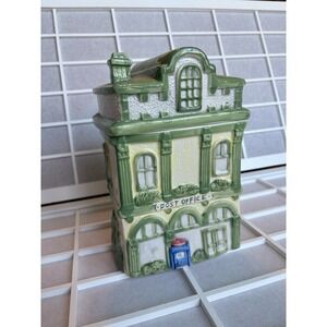 Vintage Kitchen 1995 Mercuries Old Town Charm Ceramic Post Office Cookie Jar